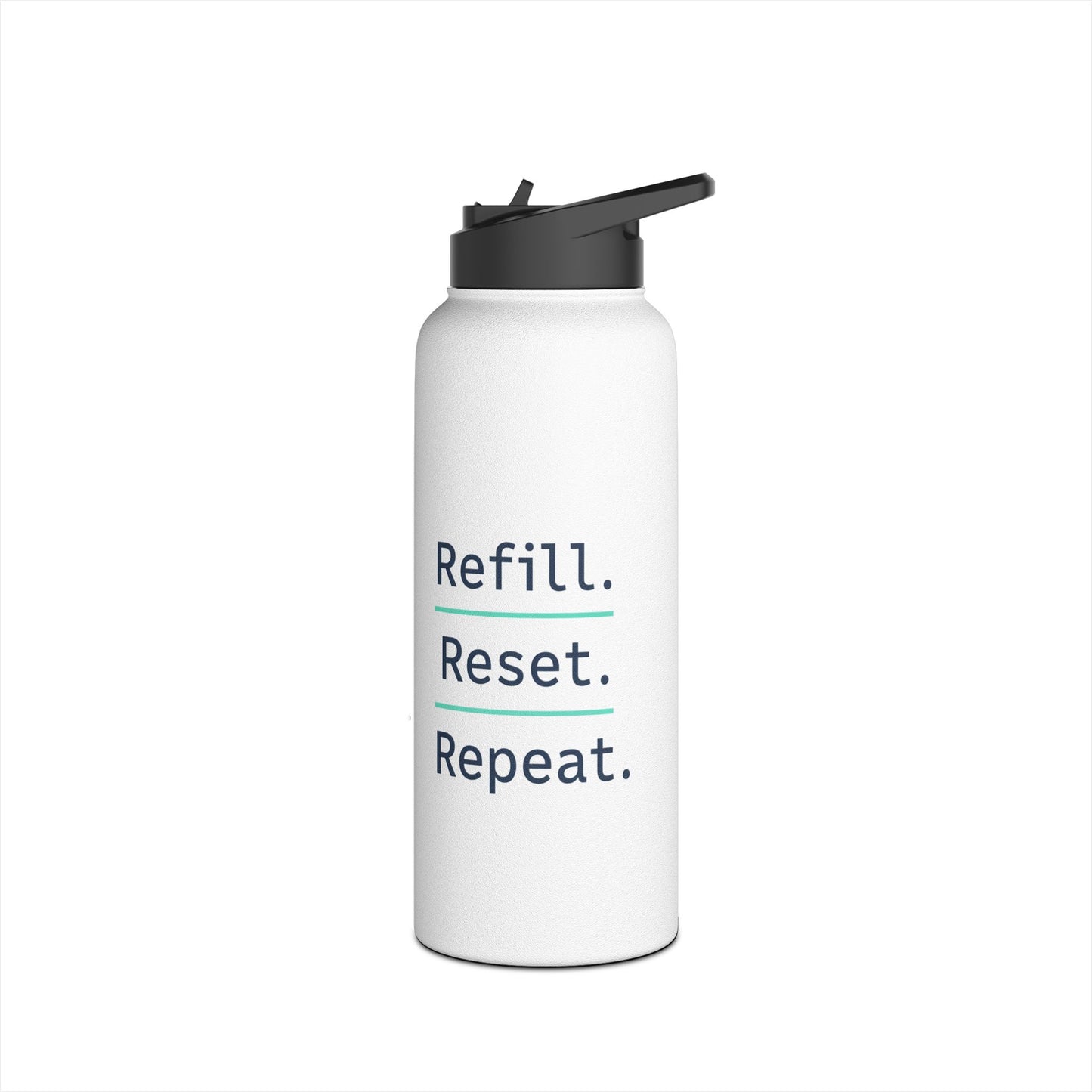 Refill. Reset. Repeat. – Minimalist Stainless Steel Water Bottle | Wellness, Gym & Everyday Hydration Bottle