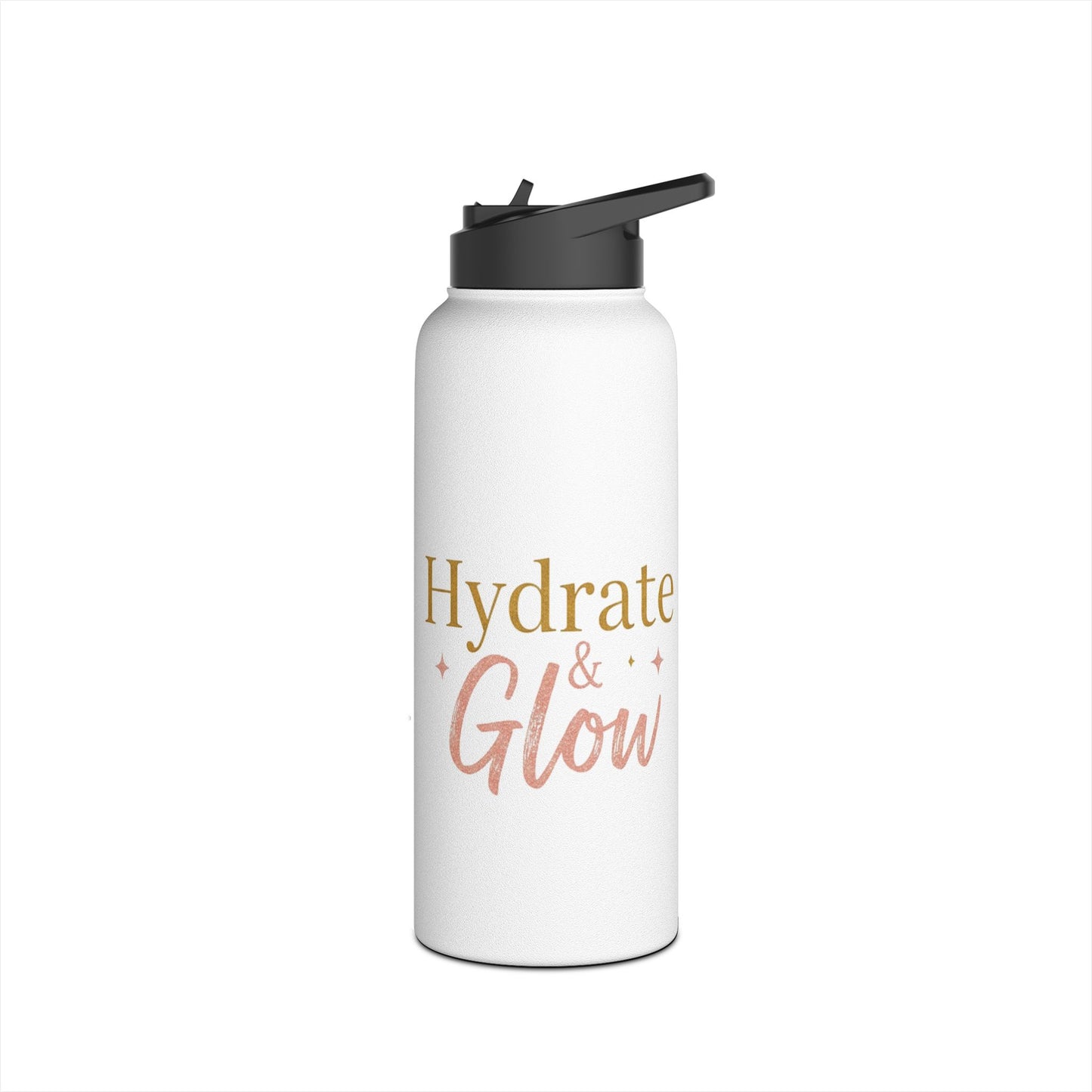 Hydrate & Glow – Aesthetic Stainless Steel Water Bottle | Wellness, Fitness & Self-Care Gift