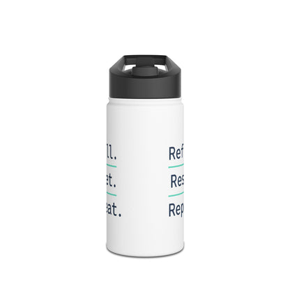 Refill. Reset. Repeat. – Minimalist Stainless Steel Water Bottle | Wellness, Gym & Everyday Hydration Bottle