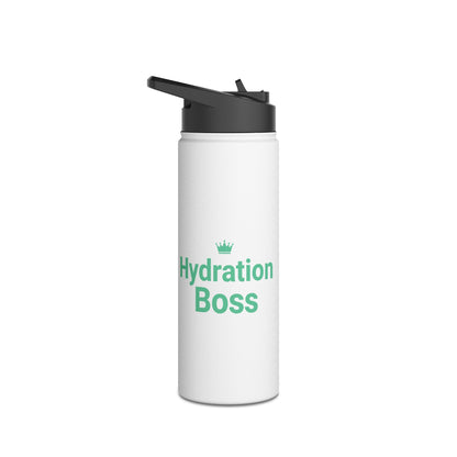 Hydration Boss – Funny Stainless Steel Water Bottle | Fitness, Gym & Motivation Gift