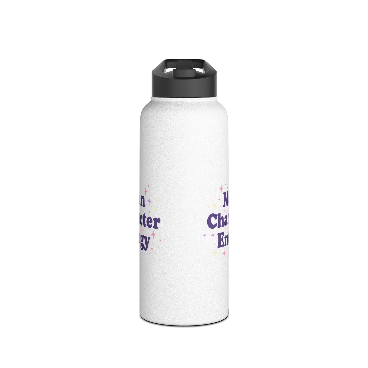 Main Character Energy – Aesthetic Stainless Steel Water Bottle | Motivational & Trendy Hydration Gift