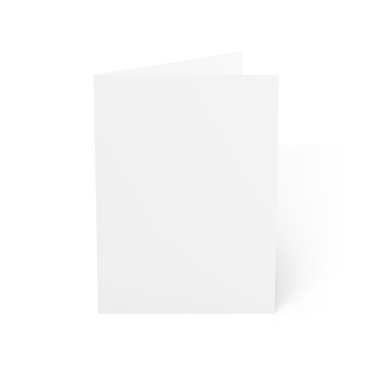 Blank Folded Greeting Cards — Plain White Cards for Custom Printing (1, 10, 30, 50pcs)