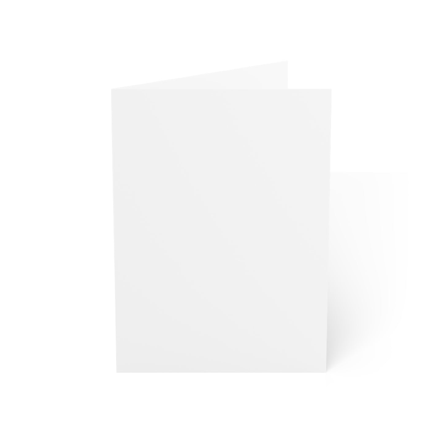 Blank Folded Greeting Cards — Plain White Cards for Custom Printing (1, 10, 30, 50pcs)