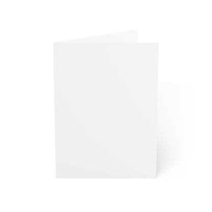 Blank Folded Greeting Cards — Plain White Cards for Custom Printing (1, 10, 30, 50pcs)