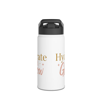 Hydrate & Glow – Aesthetic Stainless Steel Water Bottle | Wellness, Fitness & Self-Care Gift