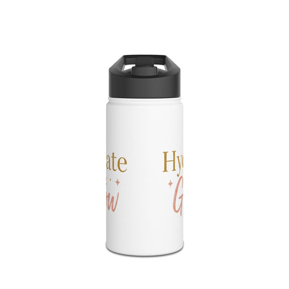 Hydrate & Glow – Aesthetic Stainless Steel Water Bottle | Wellness, Fitness & Self-Care Gift