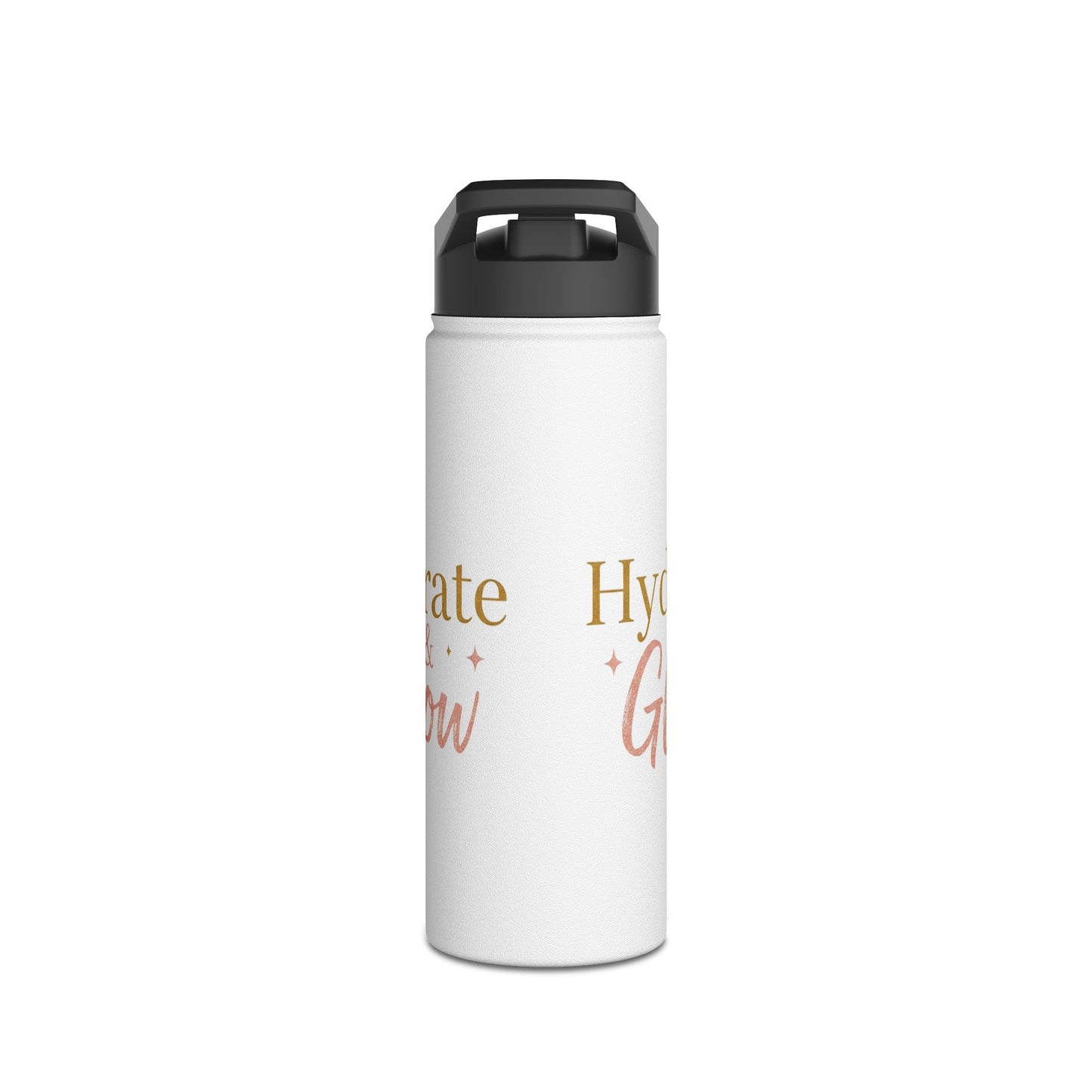Hydrate & Glow – Aesthetic Stainless Steel Water Bottle | Wellness, Fitness & Self-Care Gift