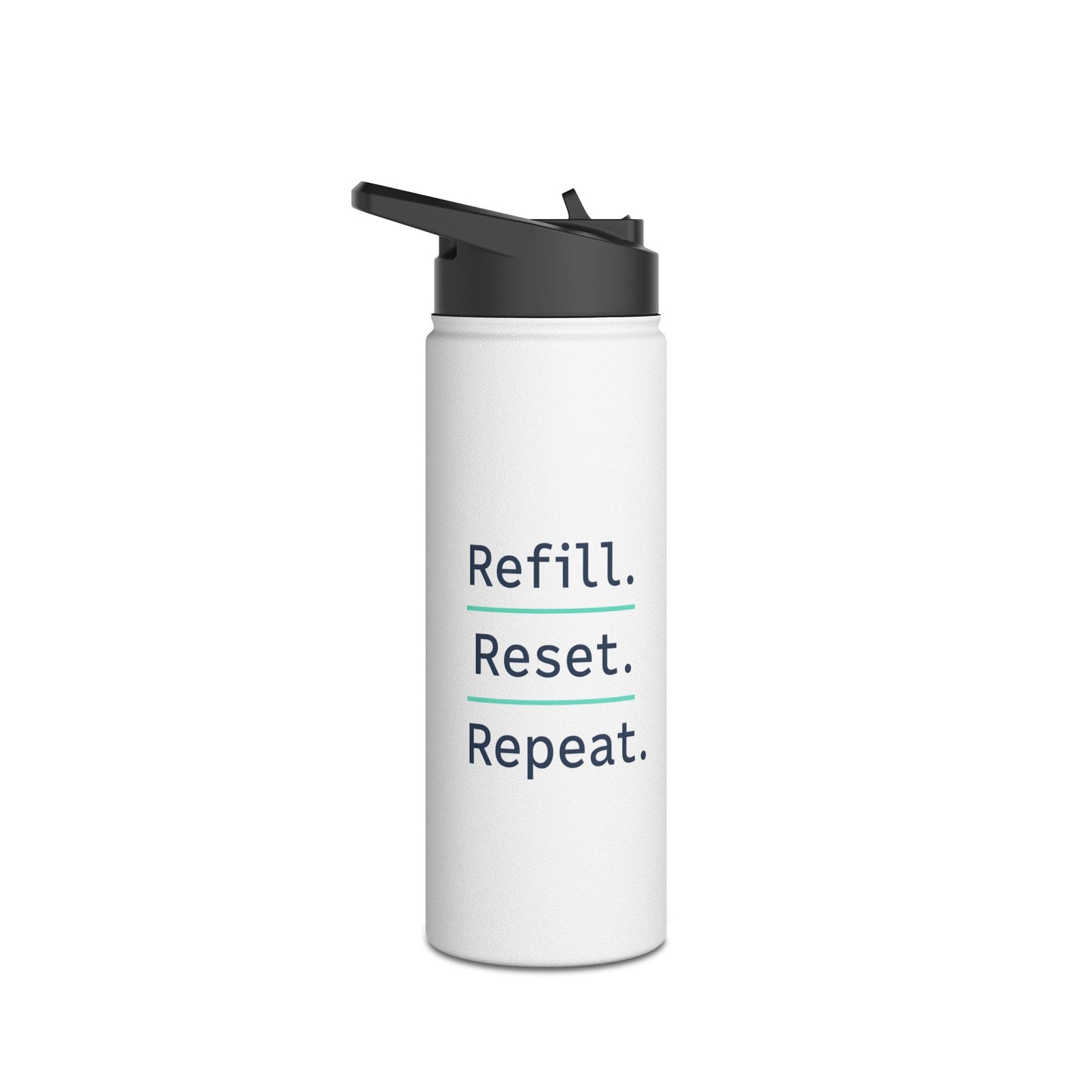 Refill. Reset. Repeat. – Minimalist Stainless Steel Water Bottle | Wellness, Gym & Everyday Hydration Bottle