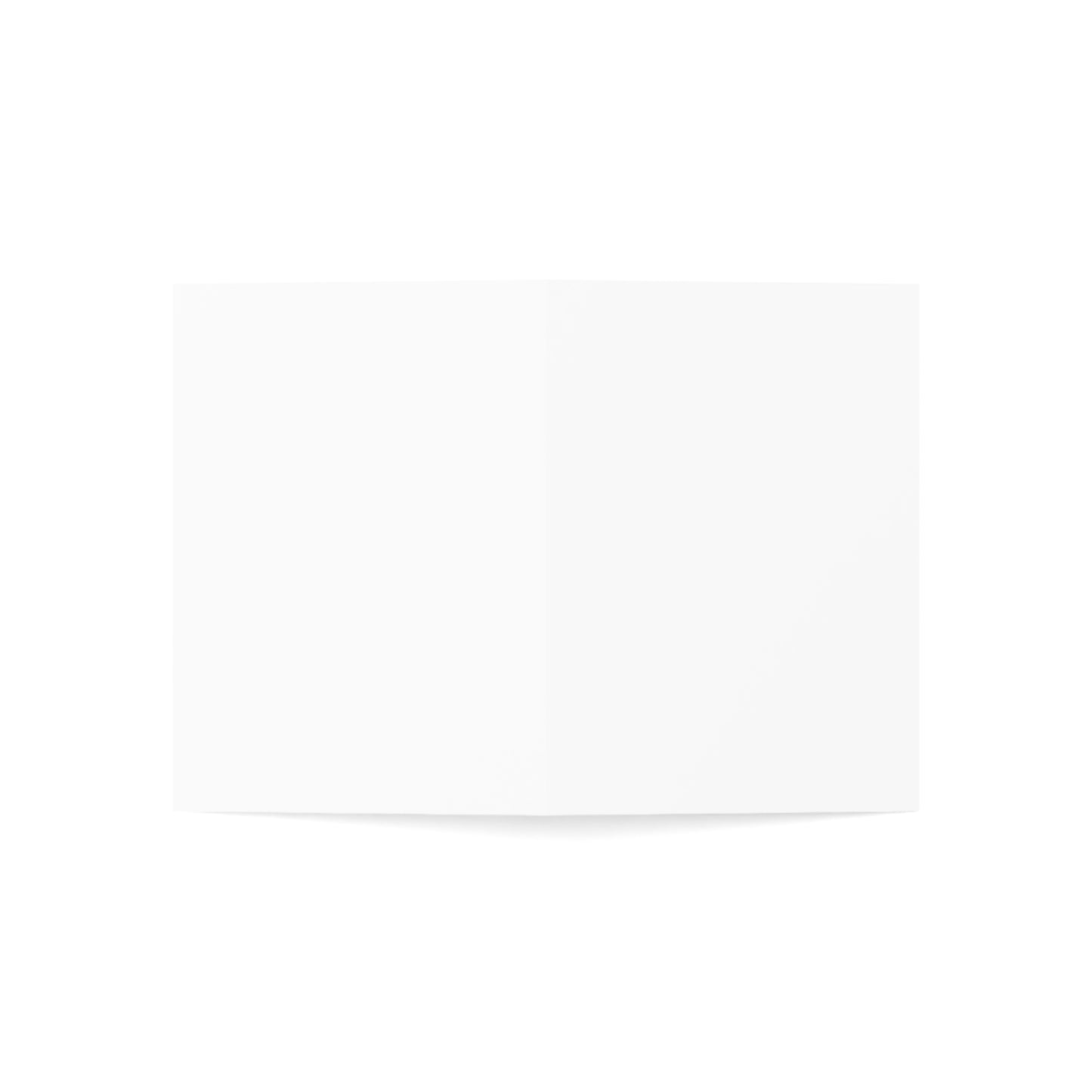 Blank Folded Greeting Cards — Plain White Cards for Custom Printing (1, 10, 30, 50pcs)