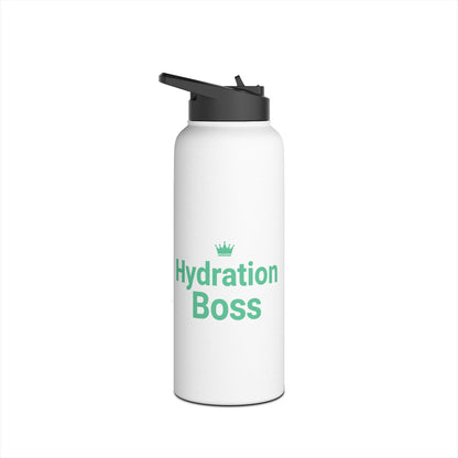 Hydration Boss – Funny Stainless Steel Water Bottle | Fitness, Gym & Motivation Gift