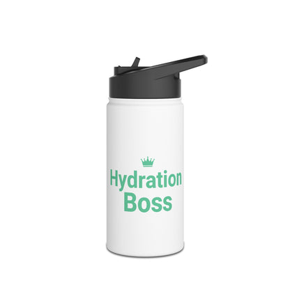 Hydration Boss – Funny Stainless Steel Water Bottle | Fitness, Gym & Motivation Gift