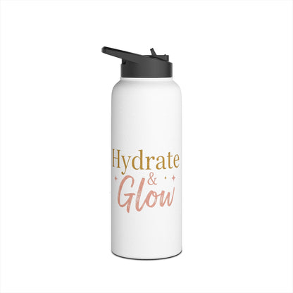 Hydrate & Glow – Aesthetic Stainless Steel Water Bottle | Wellness, Fitness & Self-Care Gift