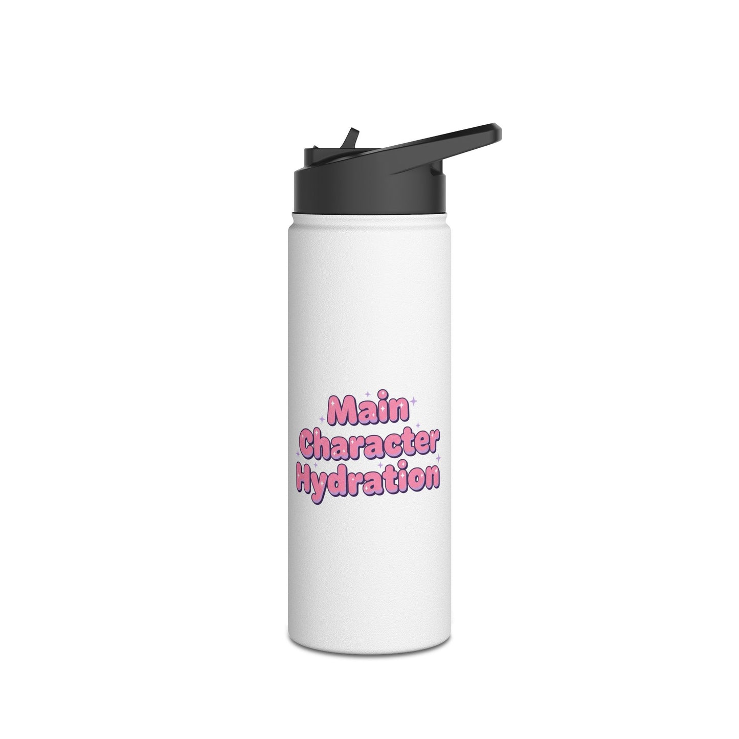 Main Character Hydration – Stainless Steel Water Bottle | Cute Motivational Fitness Bottle & Gift for Her
