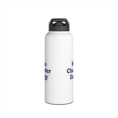 Main Character Energy – Aesthetic Stainless Steel Water Bottle | Motivational & Trendy Hydration Gift