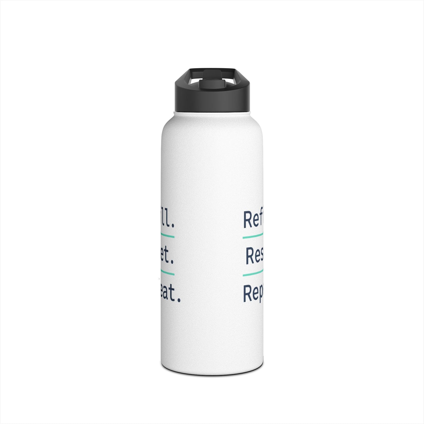 Refill. Reset. Repeat. – Minimalist Stainless Steel Water Bottle | Wellness, Gym & Everyday Hydration Bottle