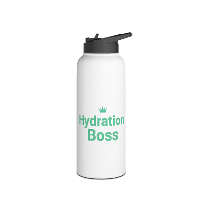 Hydration Boss – Funny Stainless Steel Water Bottle | Fitness, Gym & Motivation Gift