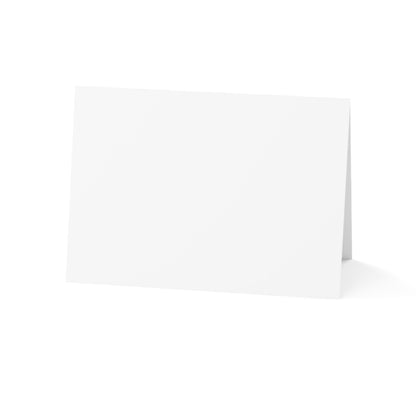 Blank Folded Greeting Cards — Plain White Cards for Custom Printing (1, 10, 30, 50pcs)