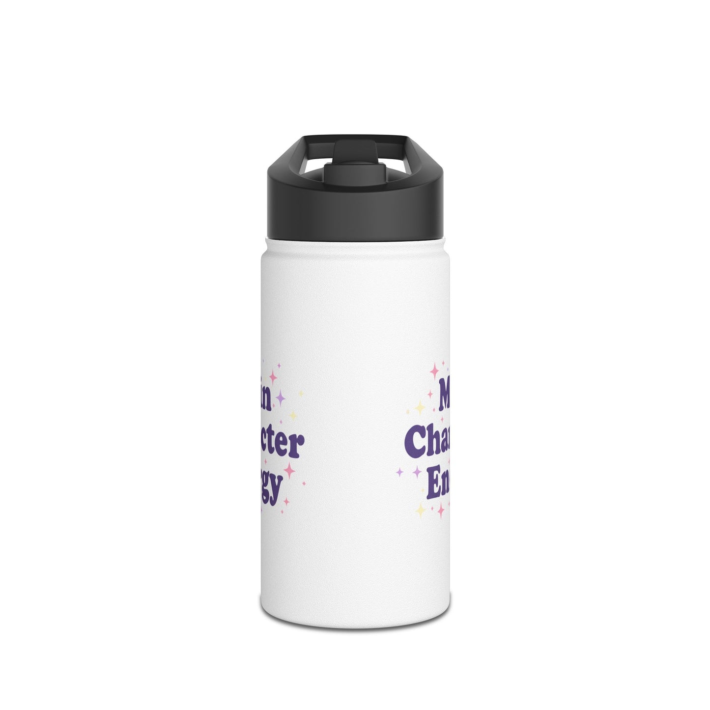 Main Character Energy – Aesthetic Stainless Steel Water Bottle | Motivational & Trendy Hydration Gift