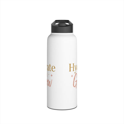 Hydrate & Glow – Aesthetic Stainless Steel Water Bottle | Wellness, Fitness & Self-Care Gift