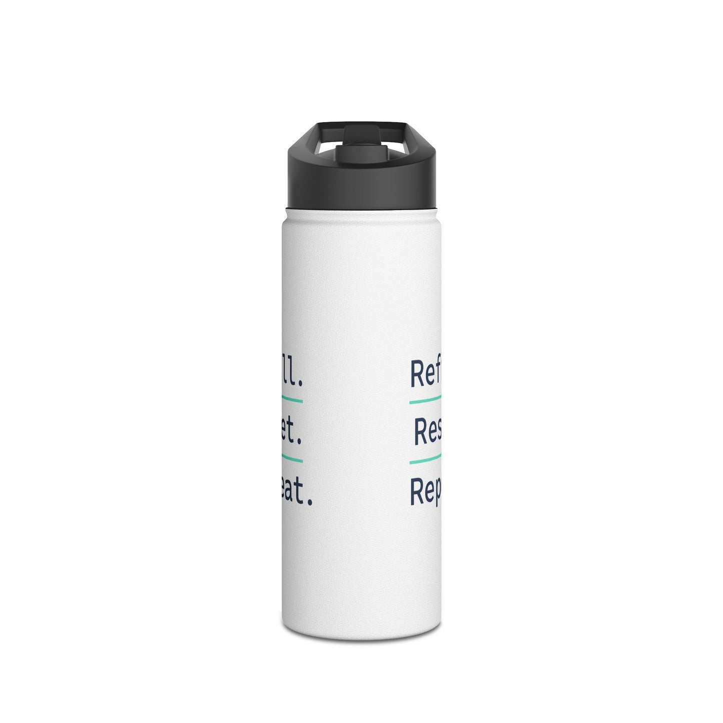 Refill. Reset. Repeat. – Minimalist Stainless Steel Water Bottle | Wellness, Gym & Everyday Hydration Bottle