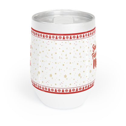 Santa’s Favorite Mom – Christmas Wine Tumbler | Holiday Gift for Moms, Cozy Stainless Steel Cup
