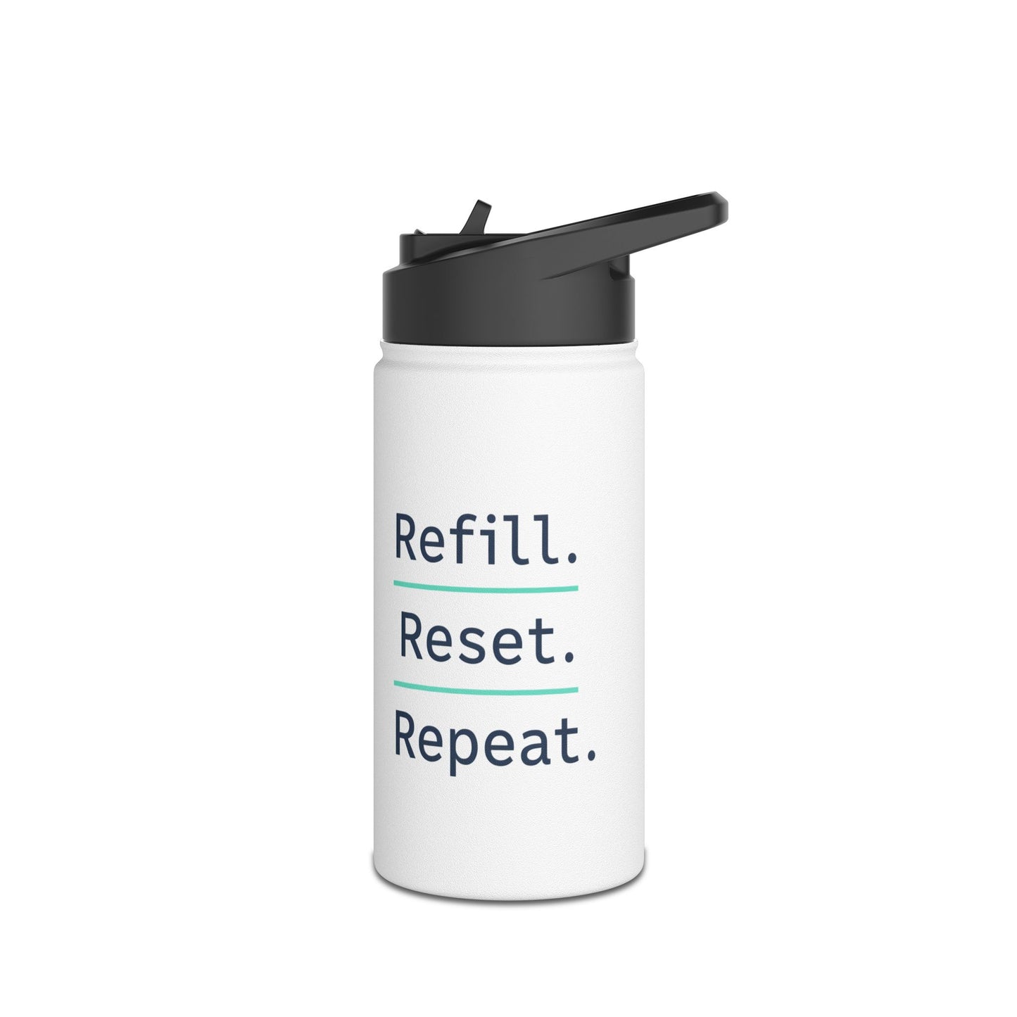 Refill. Reset. Repeat. – Minimalist Stainless Steel Water Bottle | Wellness, Gym & Everyday Hydration Bottle