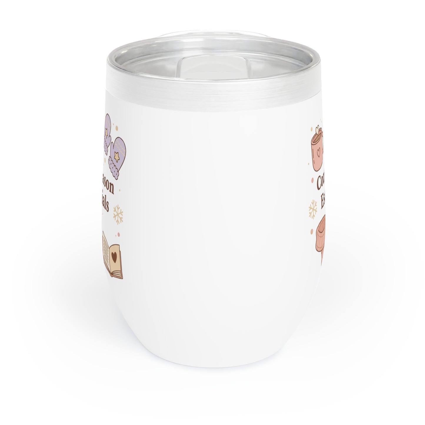 Cozy Season Essentials – Winter Wine Tumbler | Aesthetic Fall & Holiday Gift for Her