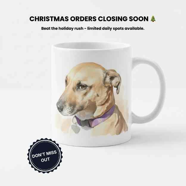 Turn your dog into hilarious custom art from one photo.