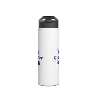Main Character Energy – Aesthetic Stainless Steel Water Bottle | Motivational & Trendy Hydration Gift