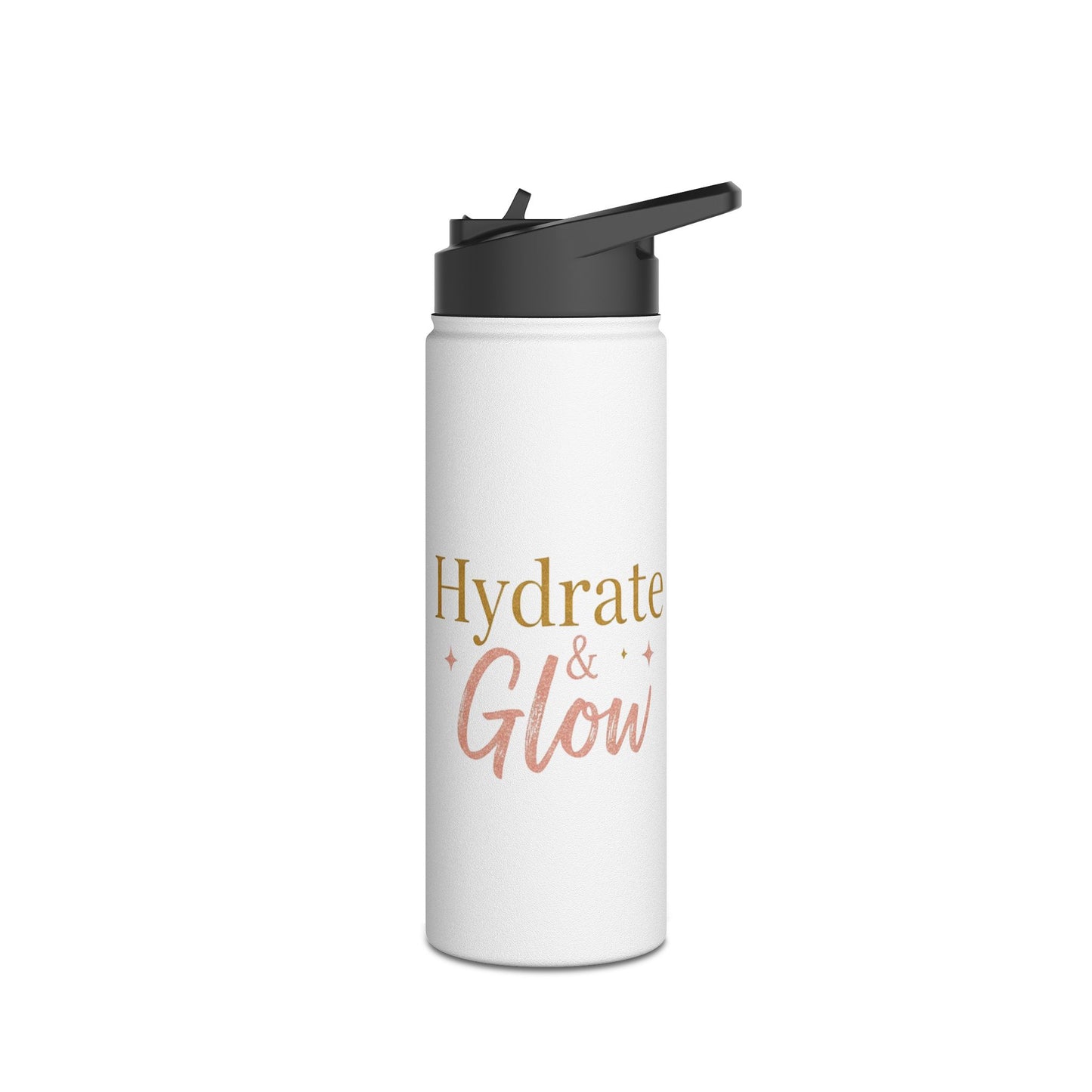Hydrate & Glow – Aesthetic Stainless Steel Water Bottle | Wellness, Fitness & Self-Care Gift