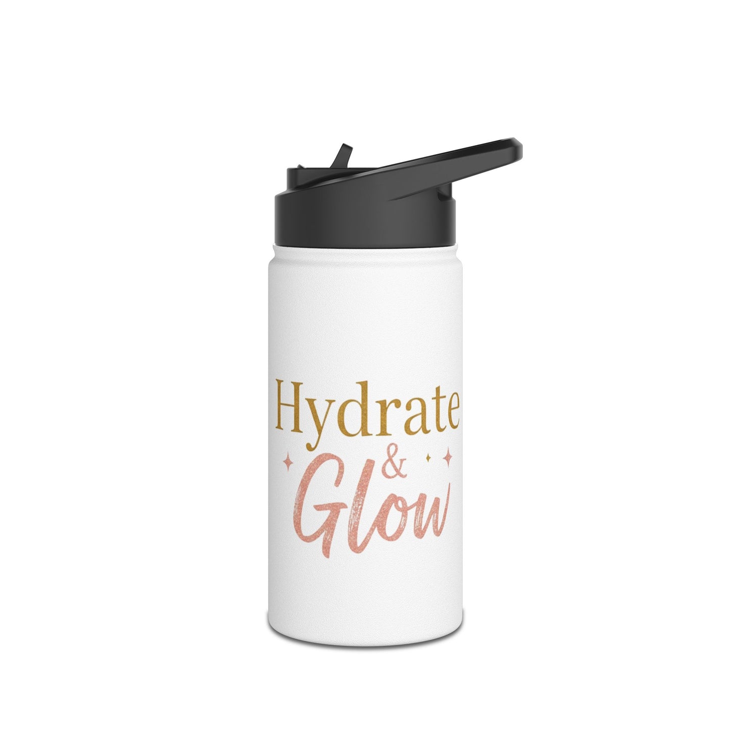 Hydrate & Glow – Aesthetic Stainless Steel Water Bottle | Wellness, Fitness & Self-Care Gift