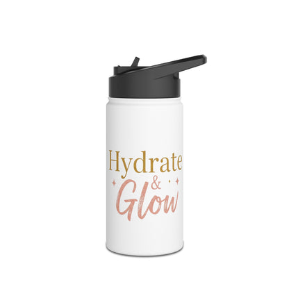 Hydrate & Glow – Aesthetic Stainless Steel Water Bottle | Wellness, Fitness & Self-Care Gift