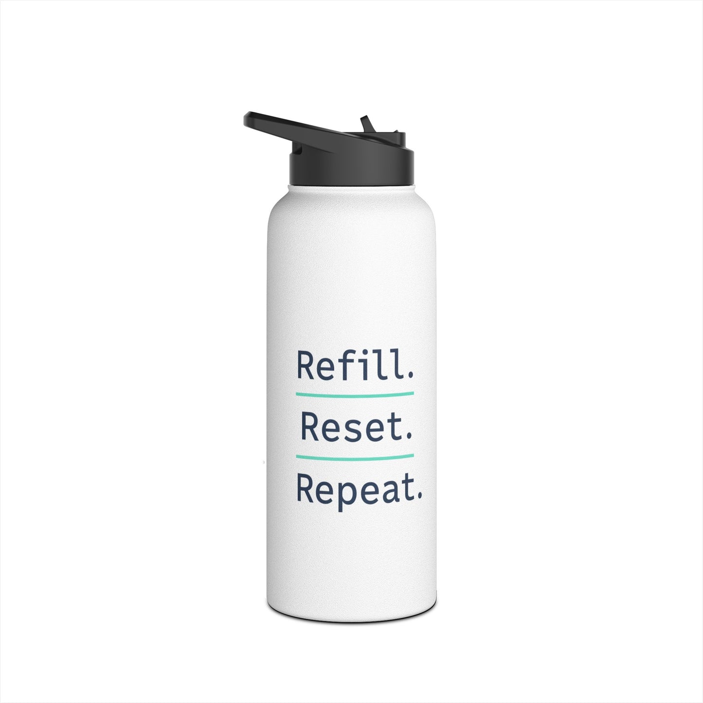 Refill. Reset. Repeat. – Minimalist Stainless Steel Water Bottle | Wellness, Gym & Everyday Hydration Bottle