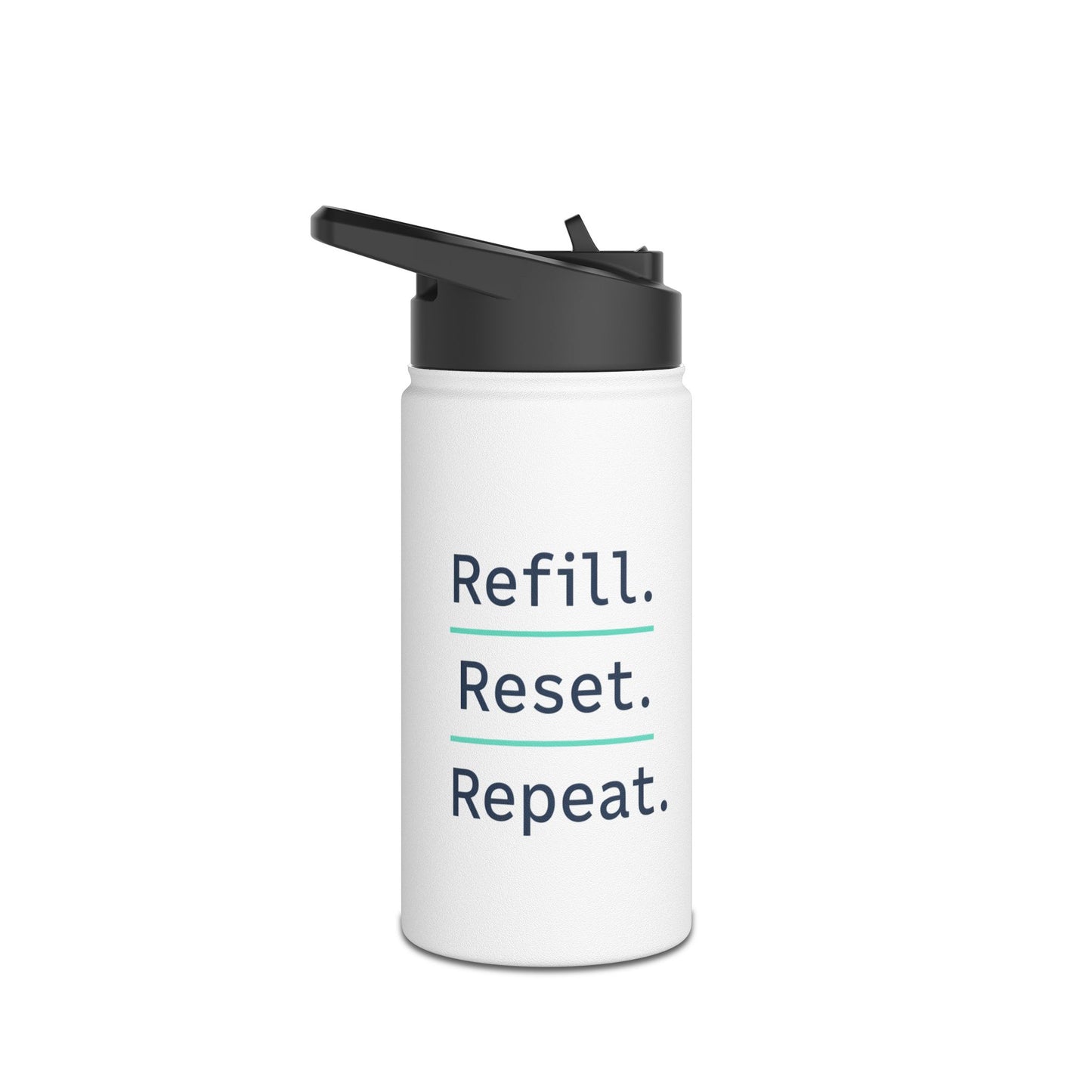 Refill. Reset. Repeat. – Minimalist Stainless Steel Water Bottle | Wellness, Gym & Everyday Hydration Bottle