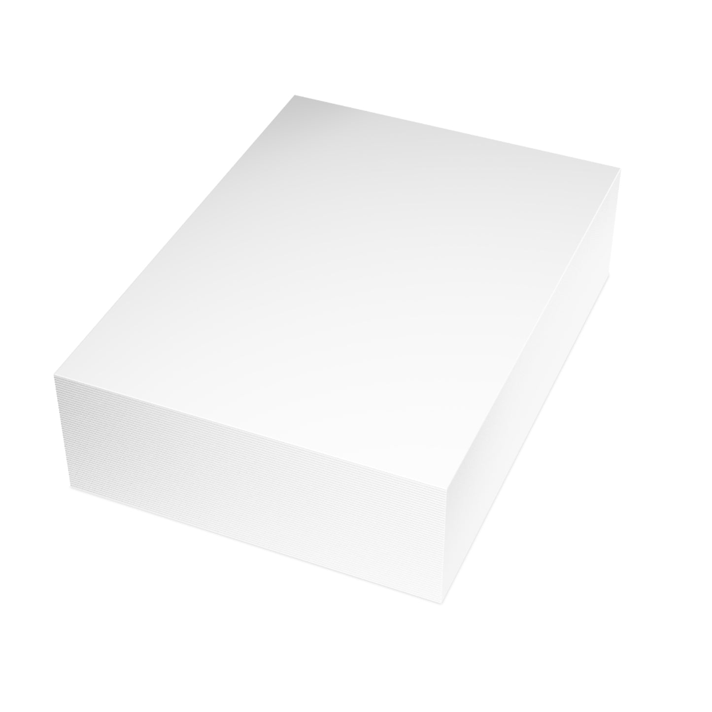Blank Folded Greeting Cards — Plain White Cards for Custom Printing (1, 10, 30, 50pcs)