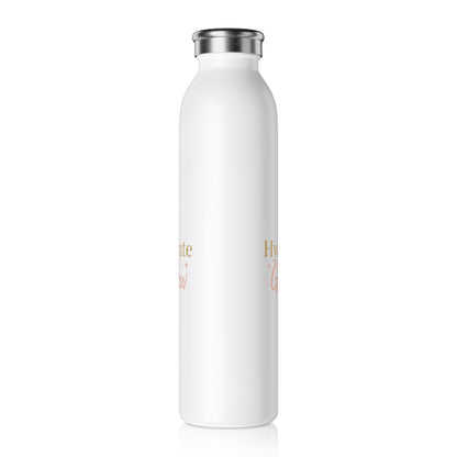 Hydrate & Glow – Slim Stainless Steel Water Bottle | Aesthetic Self-Care Gift for Women