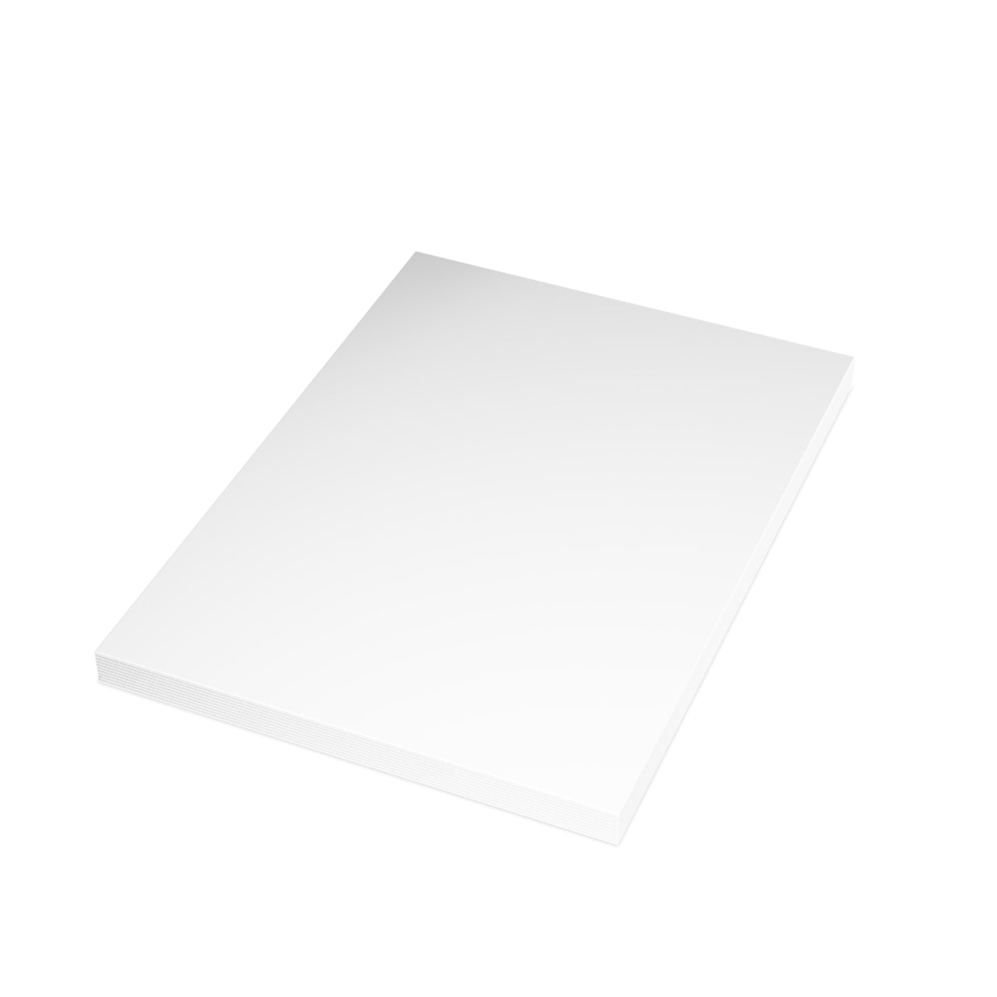 Blank Folded Greeting Cards — Plain White Cards for Custom Printing (1, 10, 30, 50pcs)