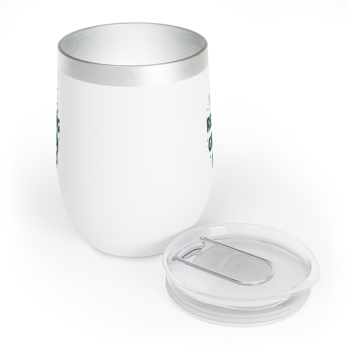 Resting Grinch Face – Funny Christmas Wine Tumbler | Holiday Gift for Her, Stainless Steel Cup