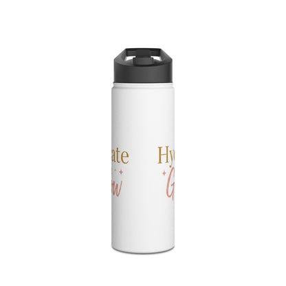 Hydrate & Glow – Aesthetic Stainless Steel Water Bottle | Wellness, Fitness & Self-Care Gift