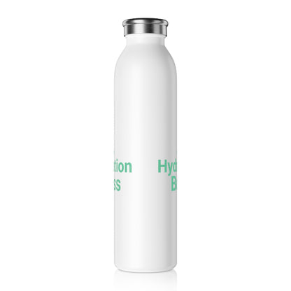 Hydration Boss – Slim Stainless Steel Water Bottle | Motivational Gift for Fitness & Office