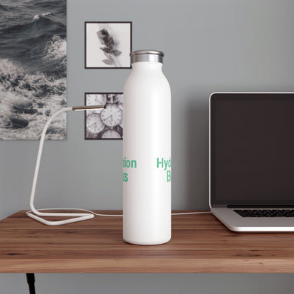 Hydration Boss – Slim Stainless Steel Water Bottle | Motivational Gift for Fitness & Office