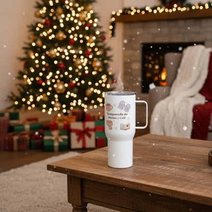 Blanket & Coffee Season – Large Stainless Steel Tumbler | 740ML & 1.2L Travel Mug for Cozy Moments